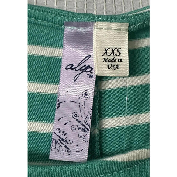 NWT Alya Womens Short Sleeve Top Blouse Tee Shirt Size XXS - Picture 7 of 12